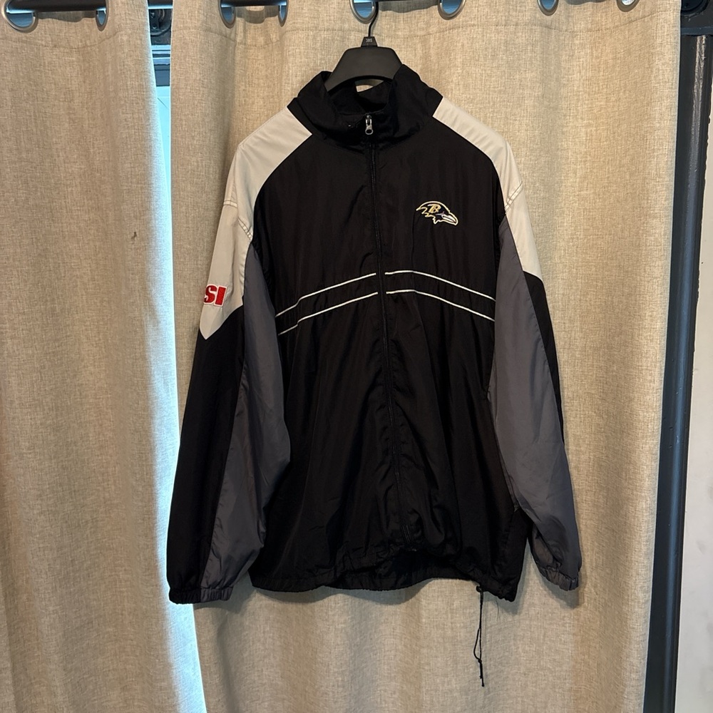 Russell Athletic Black and Gray Windbreaker